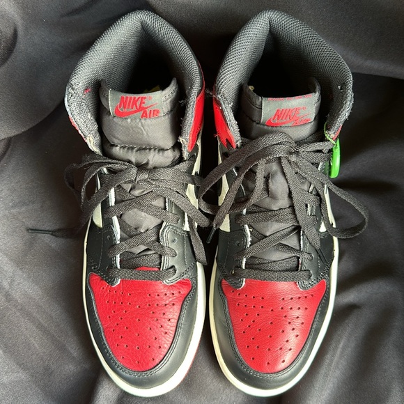 Rare Authentic Nike Air Jordan 1 Retro High Bred Toe - Picture 6 of 12